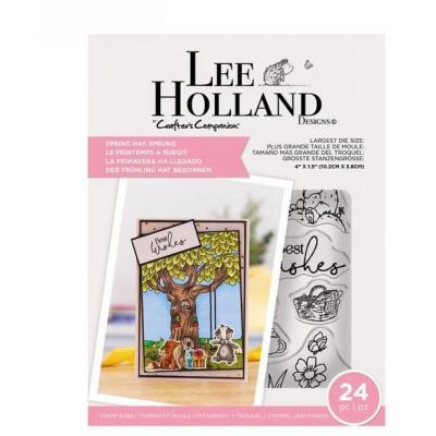 Crafter's Companion Lee Holland Clear Stamps & Die - Spring Has Sprung